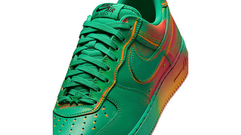 Nike Air Force 1 Low Stadium Green Spreay Orange IB6834-300 TONGUE
