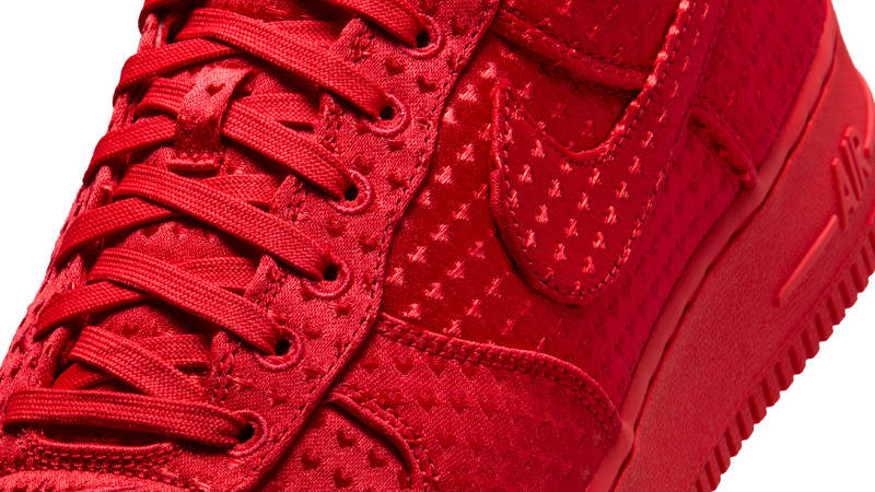 Nike Air Force 1 Low Valentine's Day Red 2026 Detail
