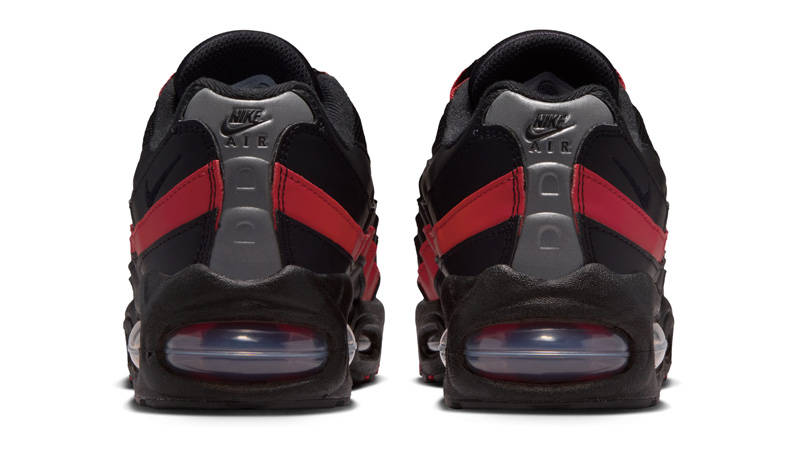 Nike Air Max 95 GS Black Team Crimson Back