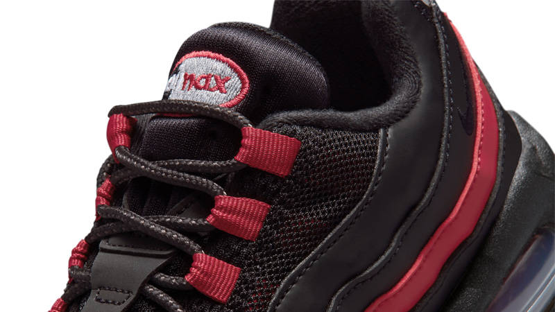 Nike Air Max 95 GS Black Team Crimson Detail