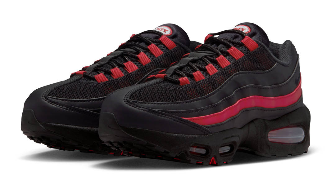 Nike Air Max 95 GS Black Team Crimson Front
