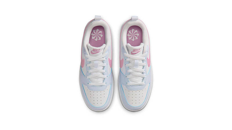 Nike Court Borough Low Essential GS Football Grey Pink IQ2725-101 middle