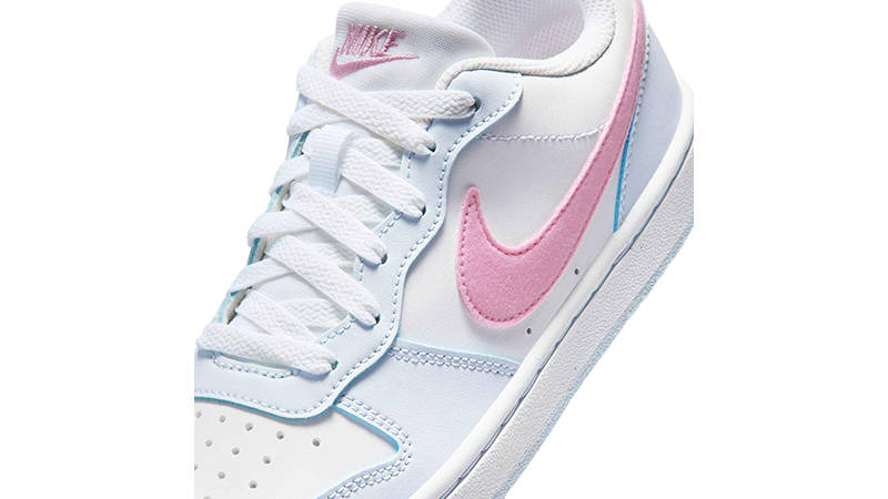 Nike Court Borough Low Essential GS Football Grey Pink IQ2725-101 side