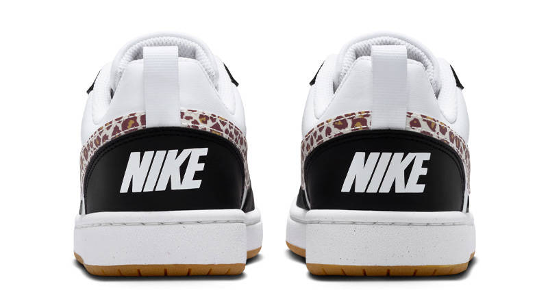 Nike Court Borough Low GS Leopard Black Back