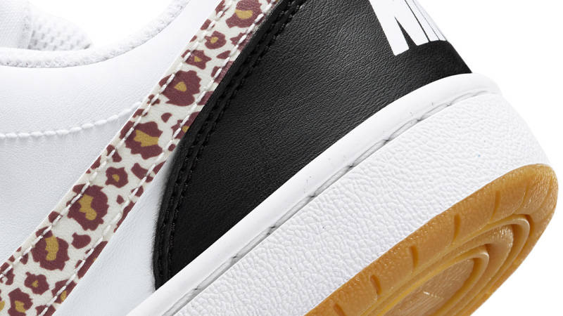 Nike Court Borough Low GS Leopard Black Detail 1
