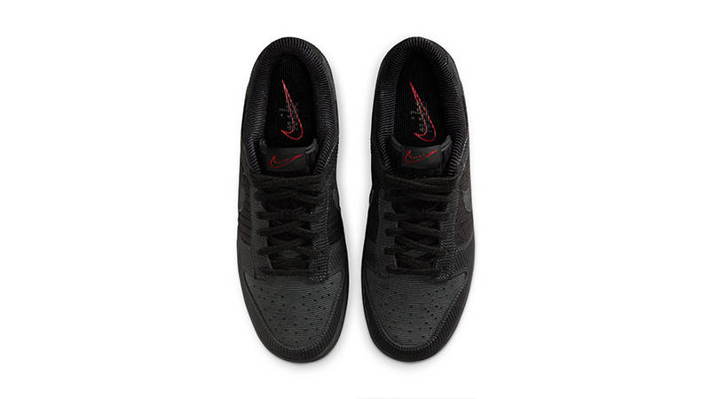 Nike Dunk Low Triple Black Corduroy IB7746-001 middle