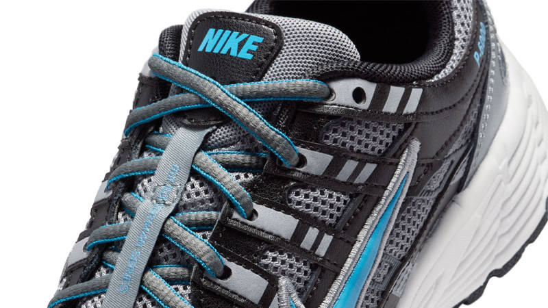 Nike P-6000 GS Smoke Grey Black Dutch Blue Detail
