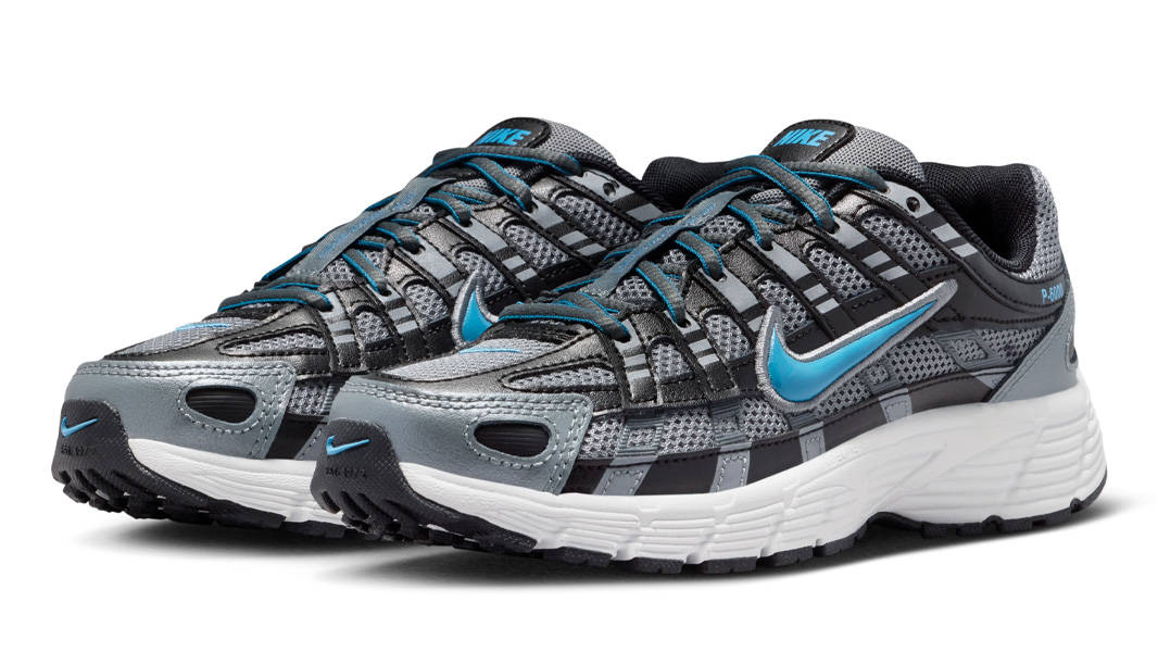 Nike P-6000 GS Smoke Grey Black Dutch Blue Front