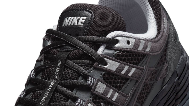 Nike P-6000 Suede Anthracite Metallic Silver Detail