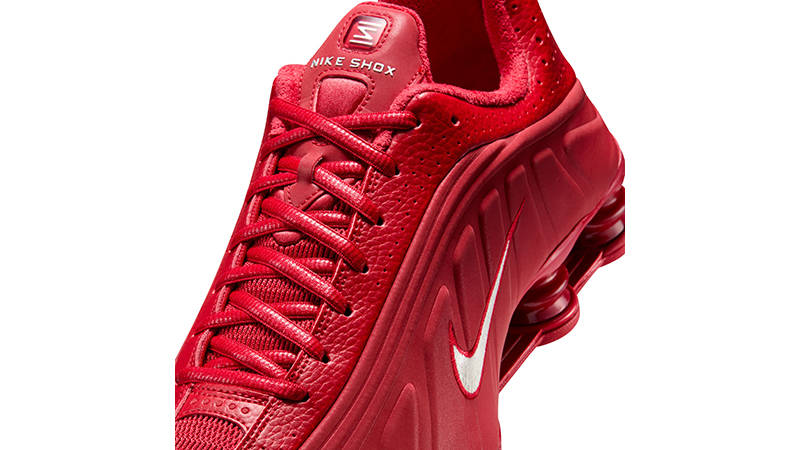 Nike Shox R4 Red White IQ0608-687 tongue