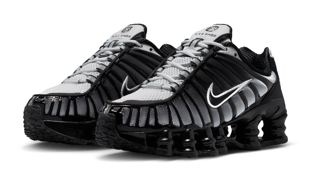 Nike Shox TL GS Black White Three Forth Quarter View