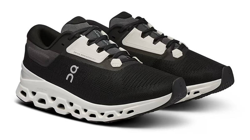 On Running Cloudstratus 3 Black Frost Womens 3WD30121197 front