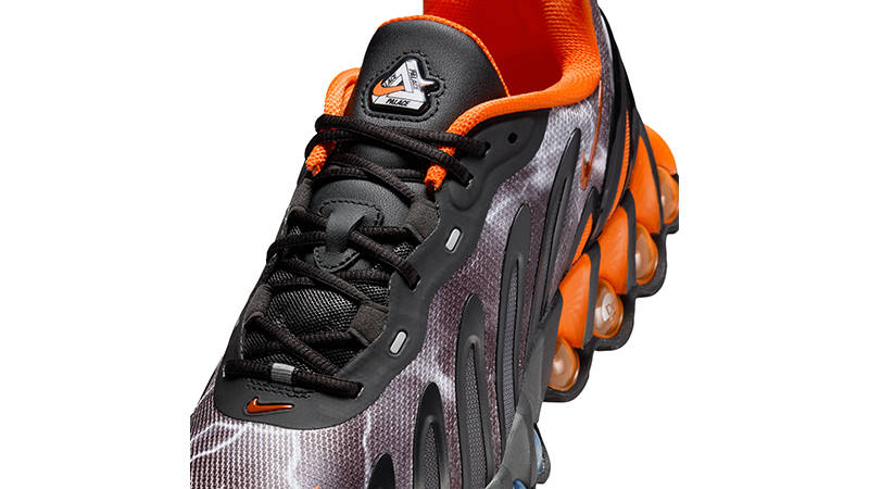 Palace x Nike Air Max Dn8 Black Orange IB4181-001 tongue