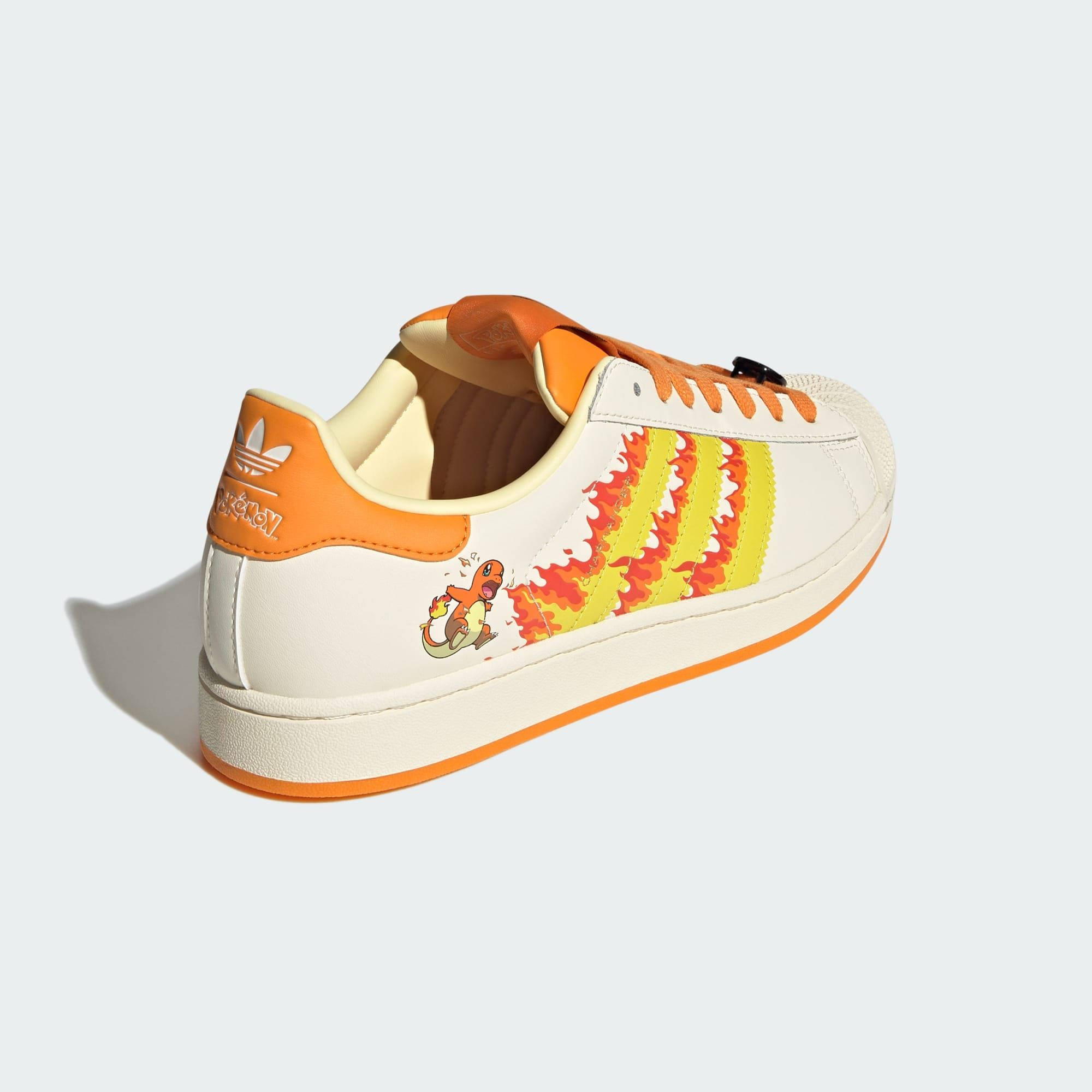 Pokémon x adidas Superstar Charmander White Yellow KI2855 back
