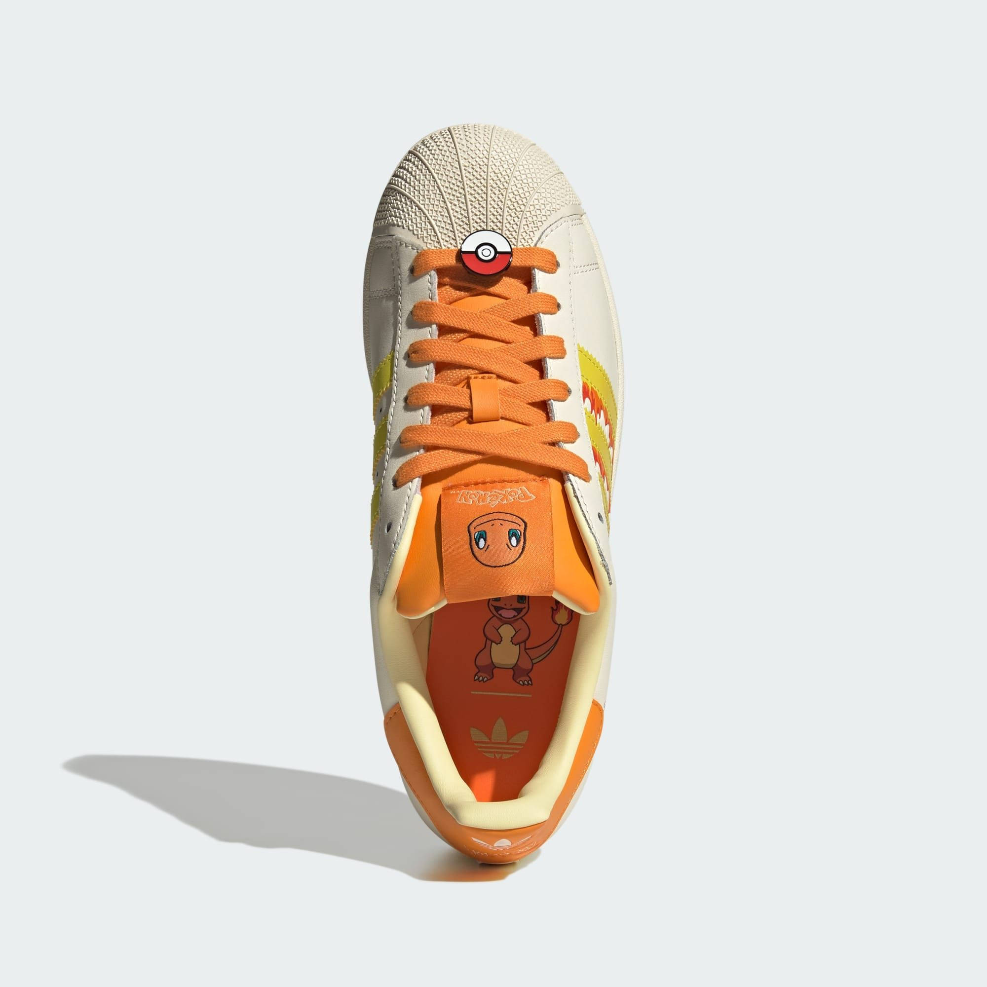 Pokémon x adidas Superstar Charmander White Yellow KI2855 middle