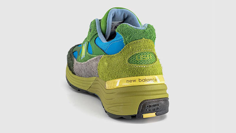 Salehe Bembury x New Balance 992 Green Multi back