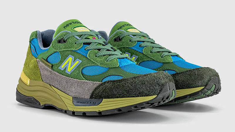 Salehe Bembury x New Balance 992 Green Multi front