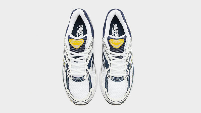 Saucony ProGrid Omni 9 White Navy Yellow middle