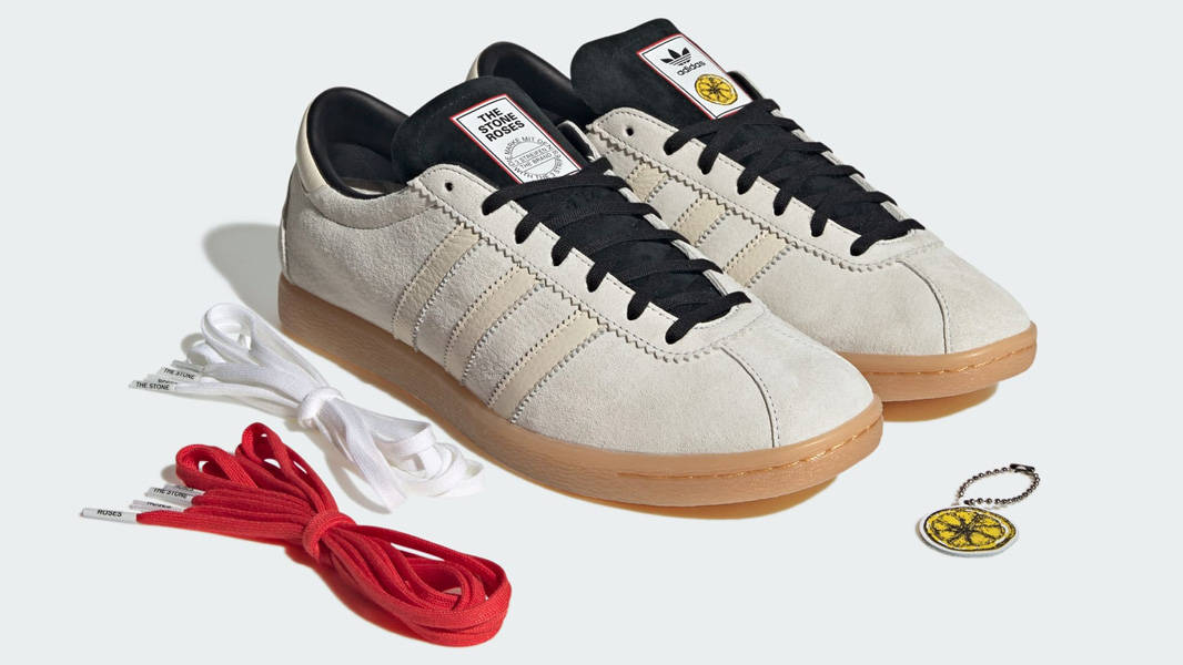 The Stone Roses x adidas Tobacco White Gum Three Forth Quarter View