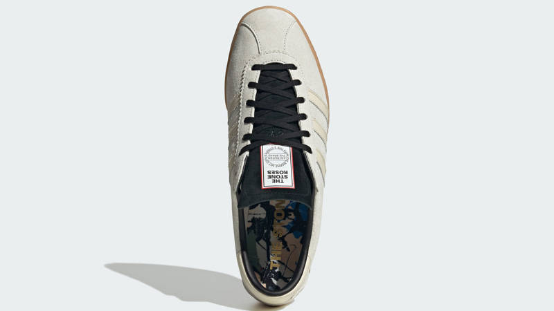 The Stone Roses x adidas Tobacco White Gum Top Down View