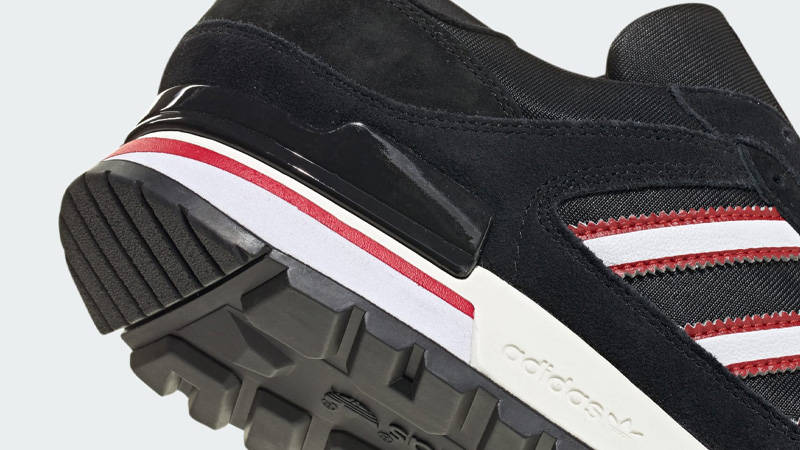 The Stone Roses x adidas ZX 600 Black Red Detail 1