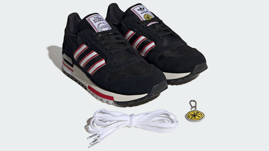 ROSE The Stone Roses x adidas ZX 600 Black Red | KJ2214 | The Sole Supplier