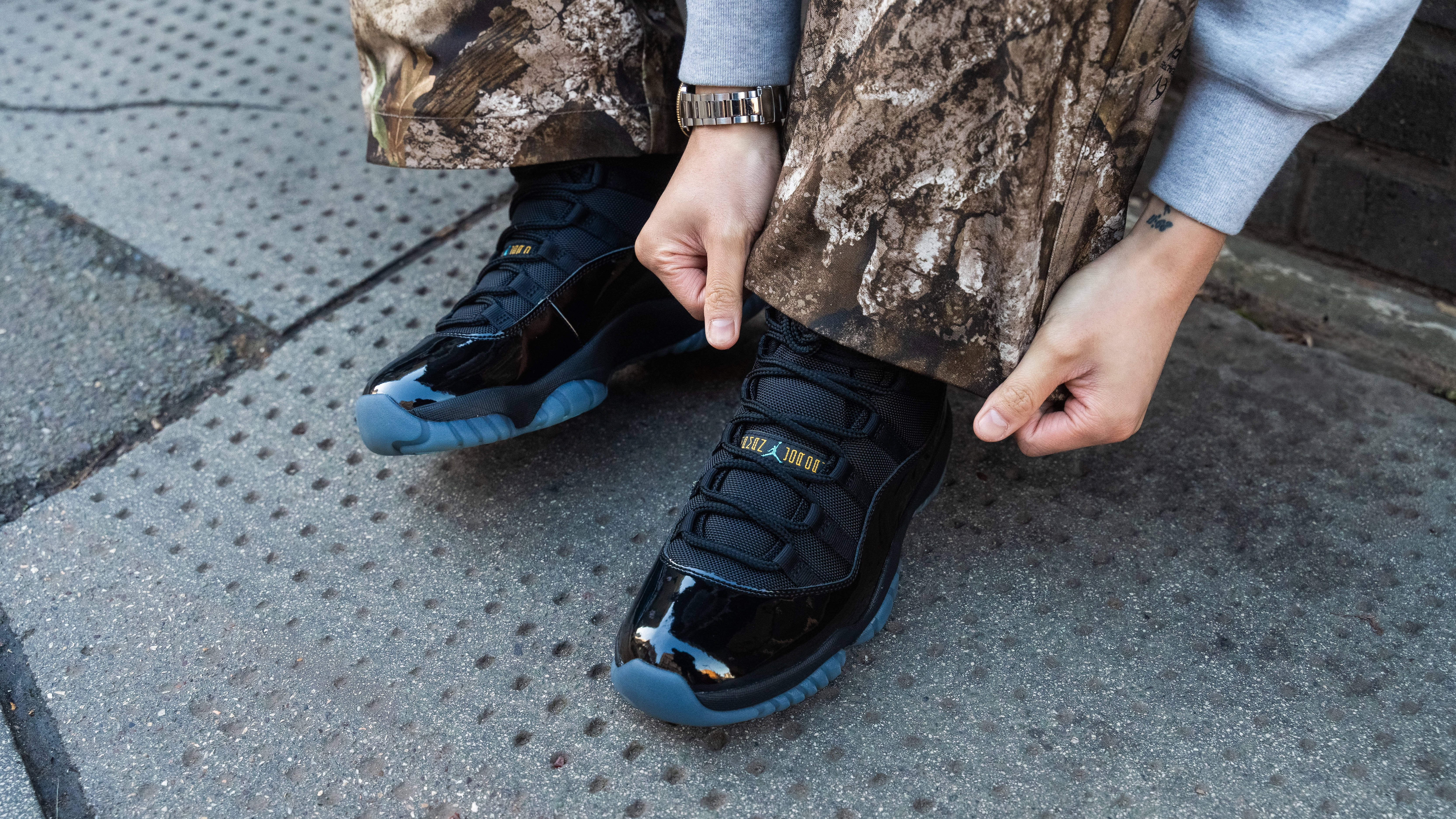jordan 11 camo blue