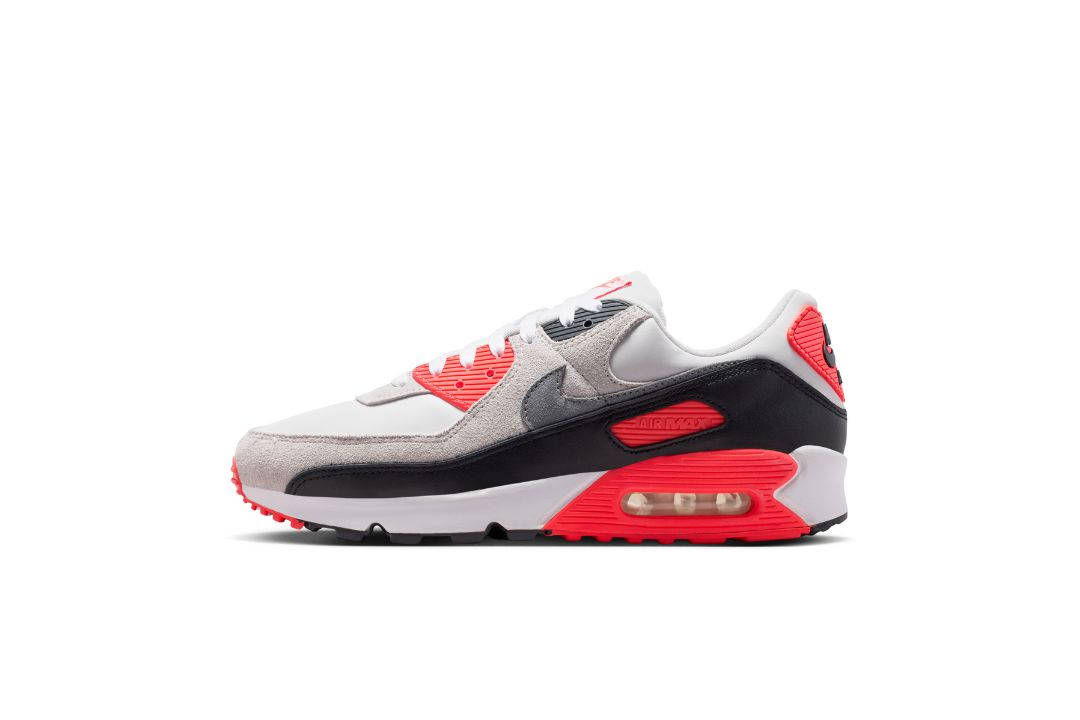 Nike Air Max 90 Infrared 2026 side profile professionally lit