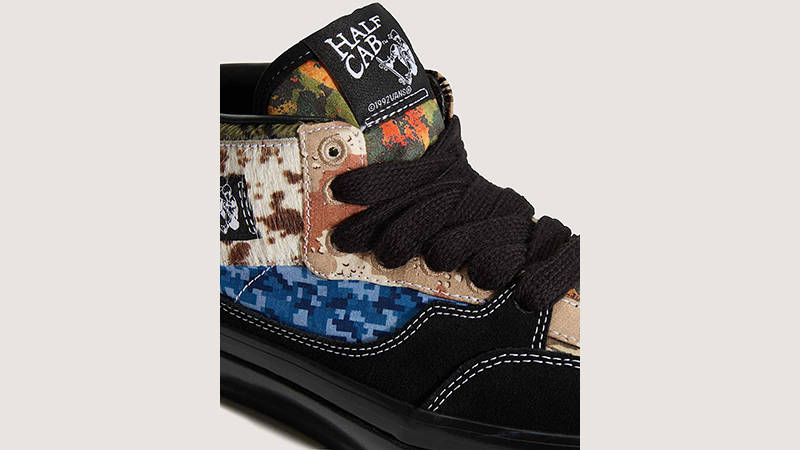 Vans OTW x Motherlan Premium Half Cab Black Multi VN000EJ0W09 tongue