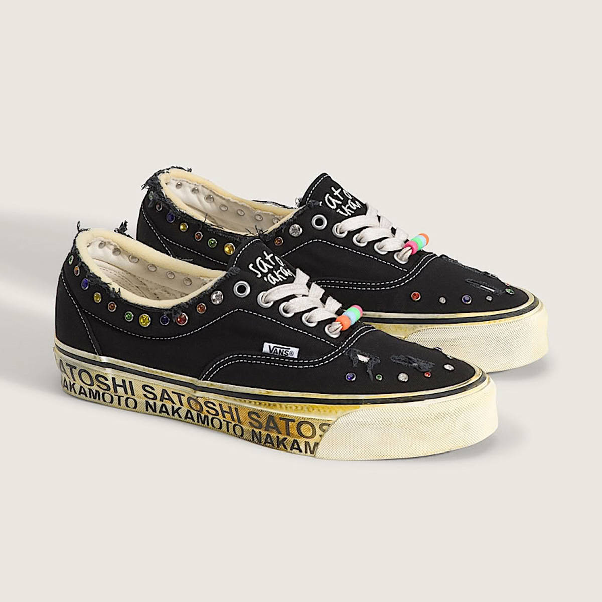 Vans OTW x Satoshi Nakamoto Era 95 Lucky Charm Black Pair