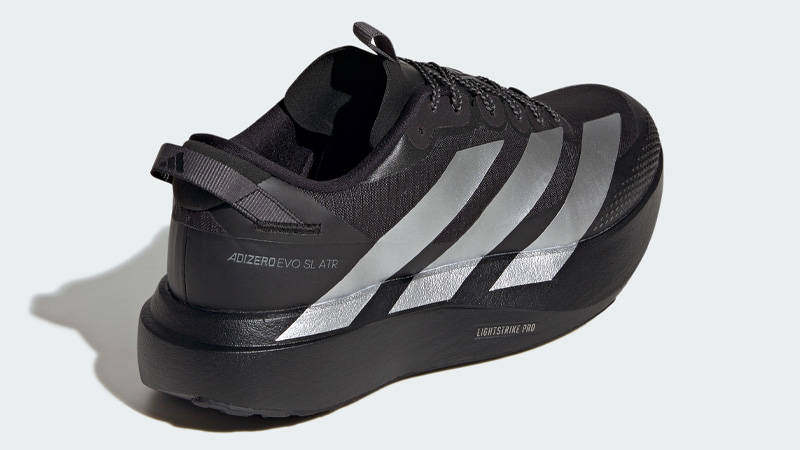 adidas Adizero EVO SL ATR Black Silver Metallic Back