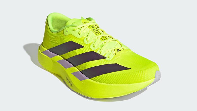 adidas Adizero EVO SL Solar Yellow Plum JR2024 front