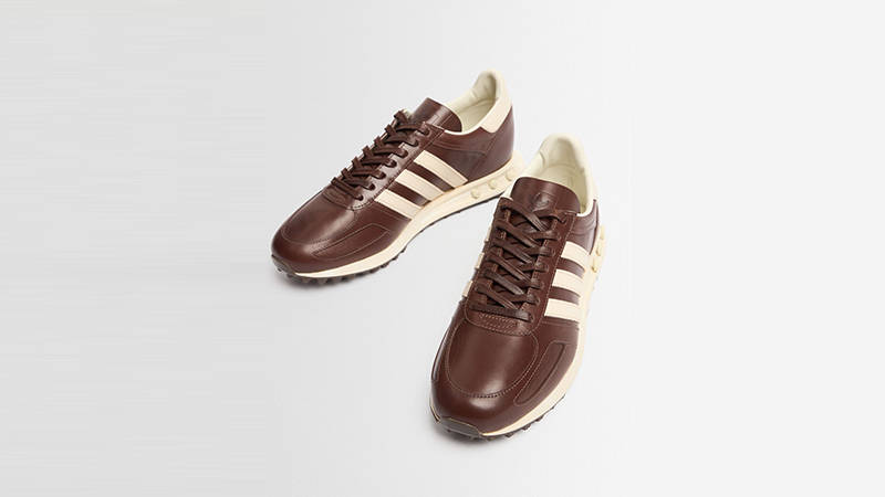 adidas LA Trainer Made In Italy Brown Cream front