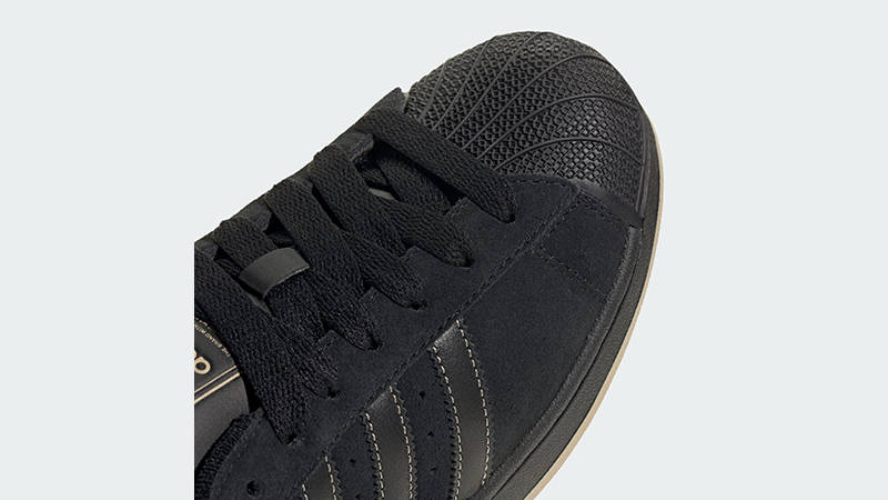 adidas Superstar II Core Black Stone Khaki IH9317 toe