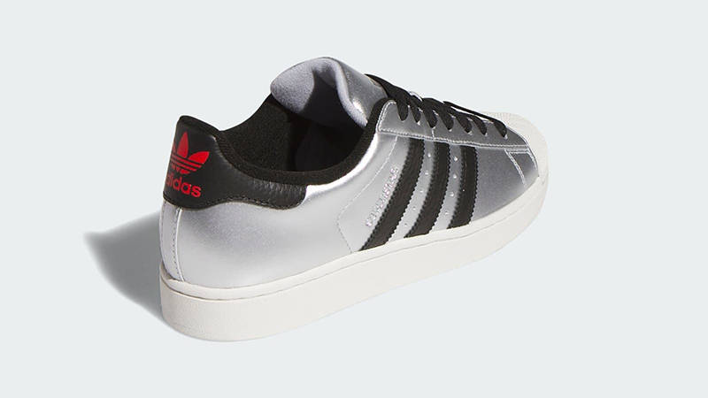 adidas Superstar II Silver Metallic Black KI2005 back
