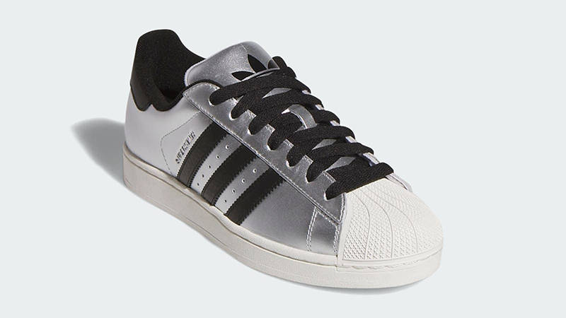 adidas Superstar II Silver Metallic Black KI2005 front