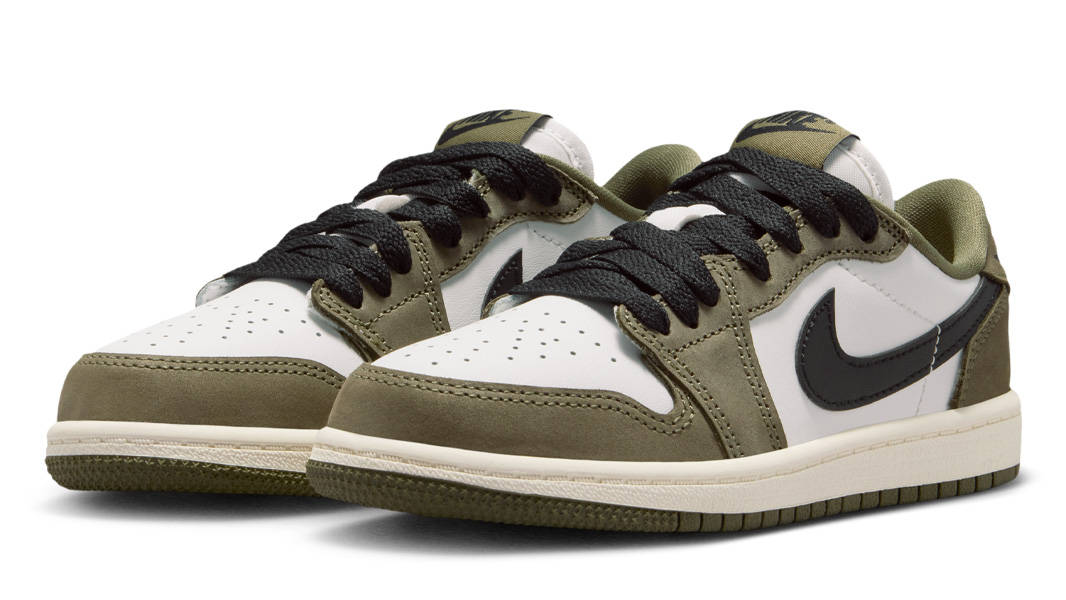 Air Jordan 1 Low OG PS Medium Olive Front