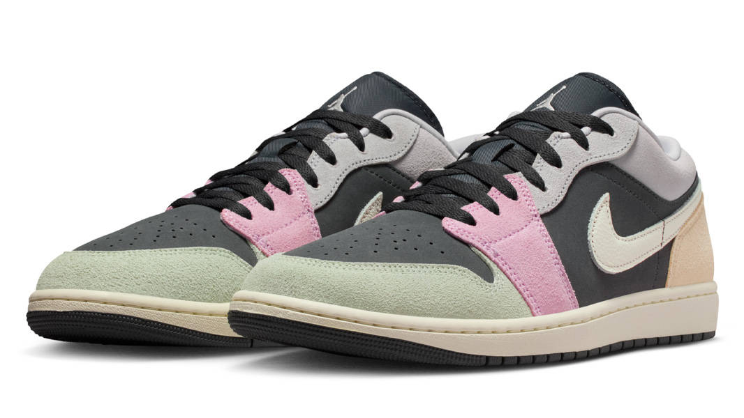 Air Jordan 1 Low SE Black Pastels Front