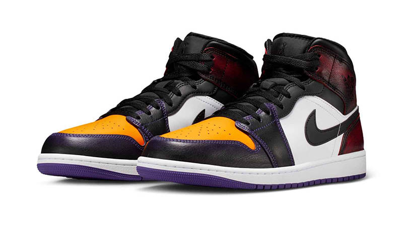 Air Jordan 1 Mid SE LA to Chicago IQ9383-611 front