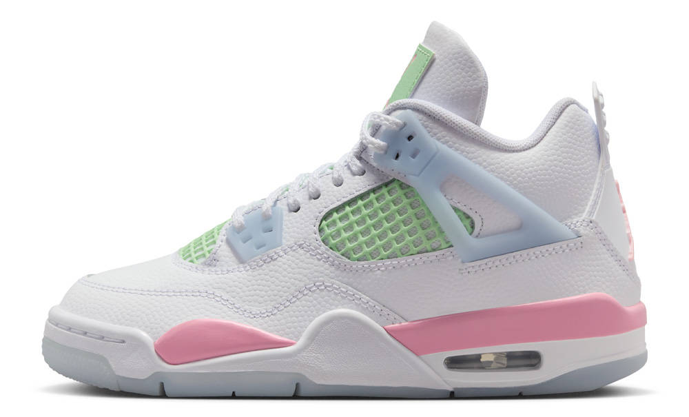 Air Jordan 4 GS White Medium Soft Pink