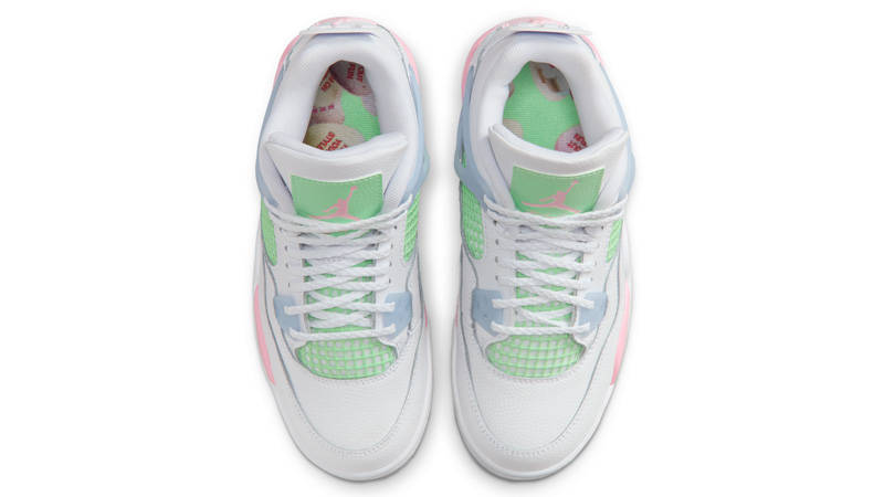 Air Jordan 4 GS White Medium Soft Pink Top