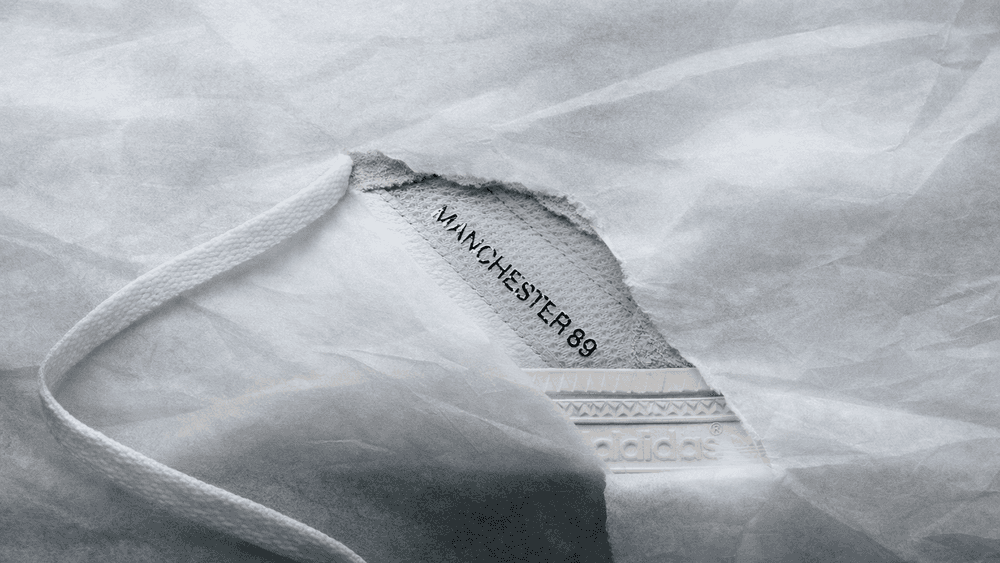via END. END. x adidas Manchester 89 Made in Germany white grey first image reveal
