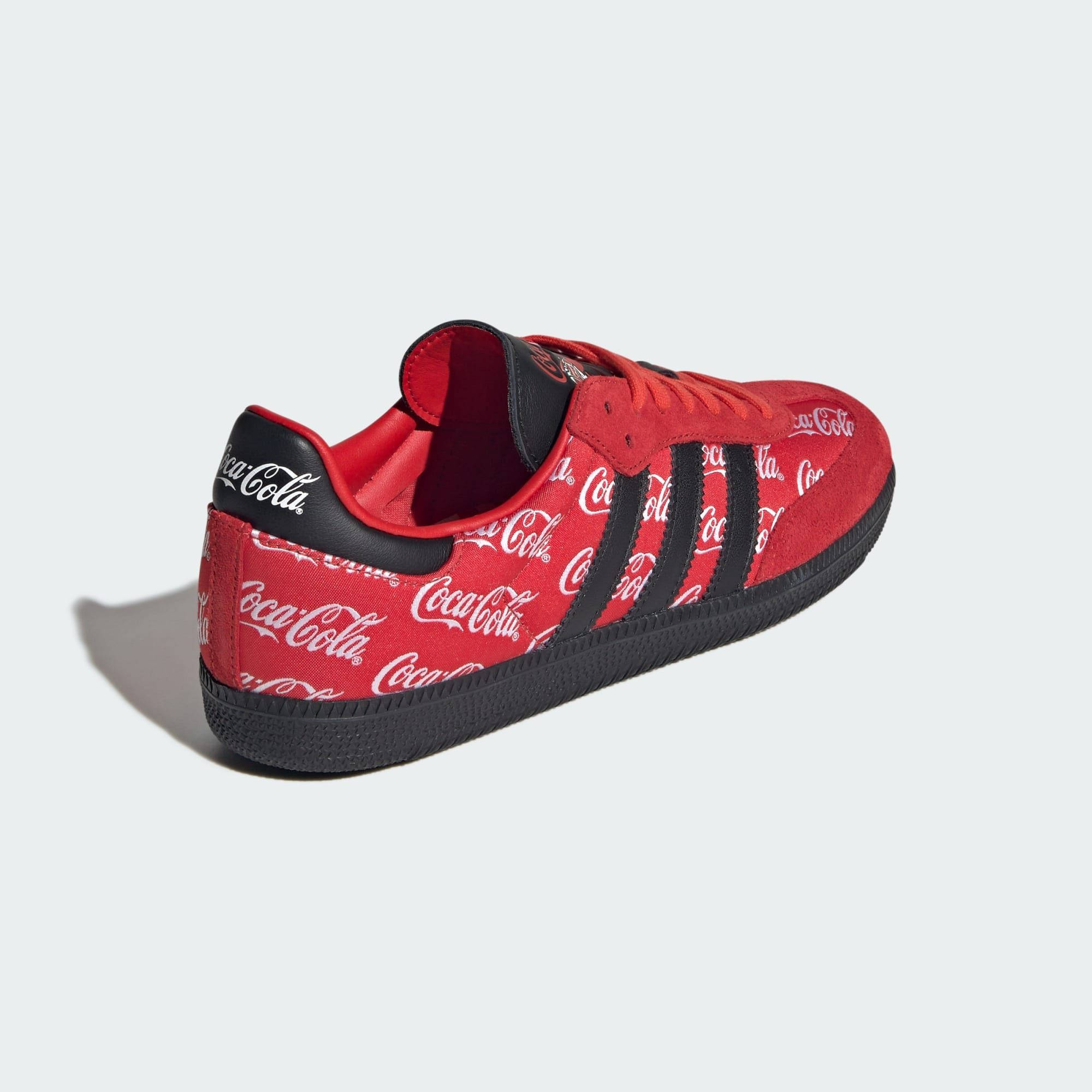 Coca-Cola x adidas Samba Red Black back