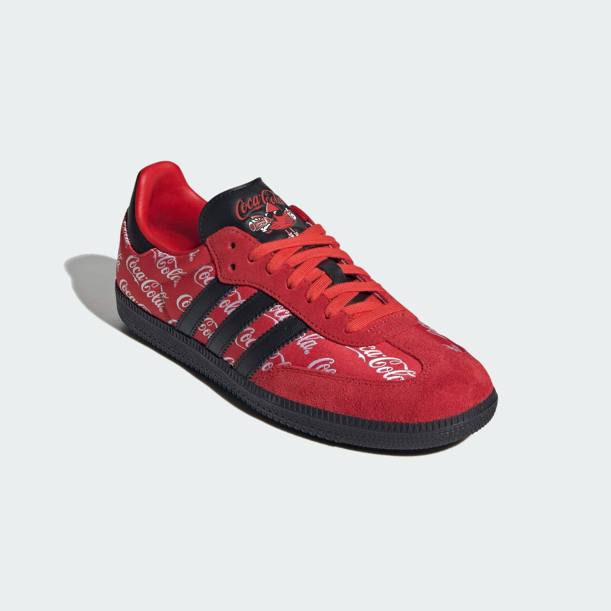 Coca-Cola x adidas Samba Red Black front