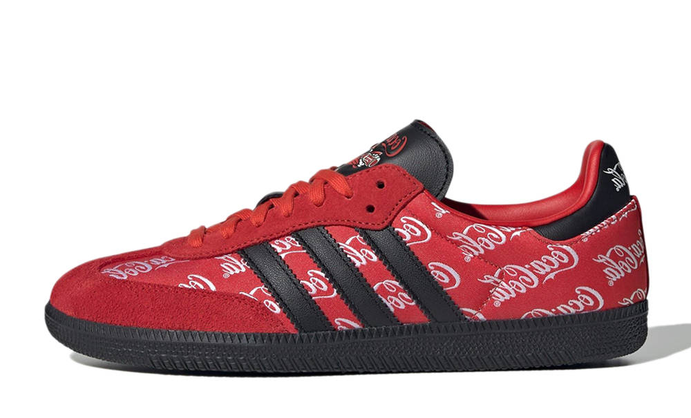 Coca-Cola x adidas Samba Red Black