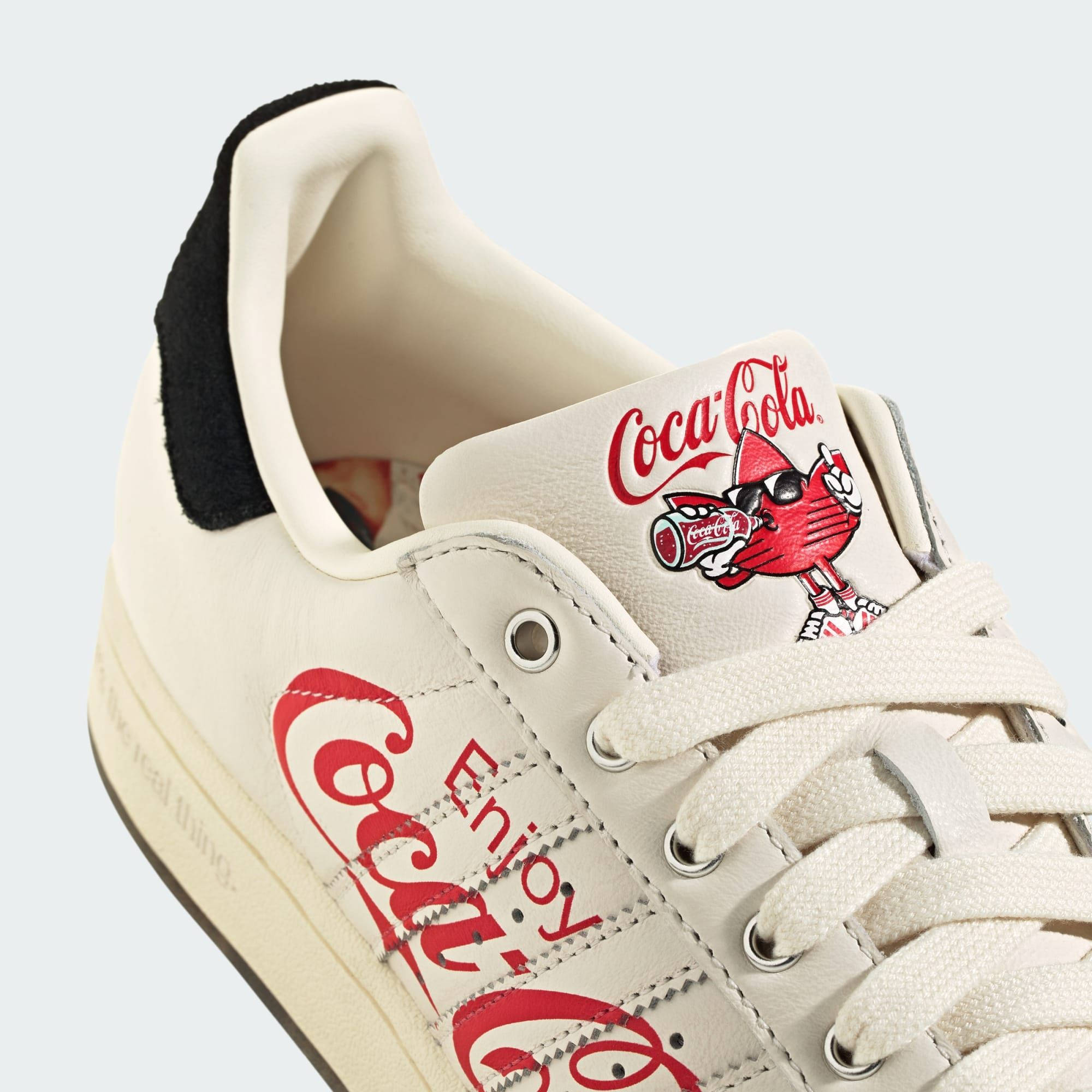 Coca-Cola x adidas Superstar White KH6892 heel