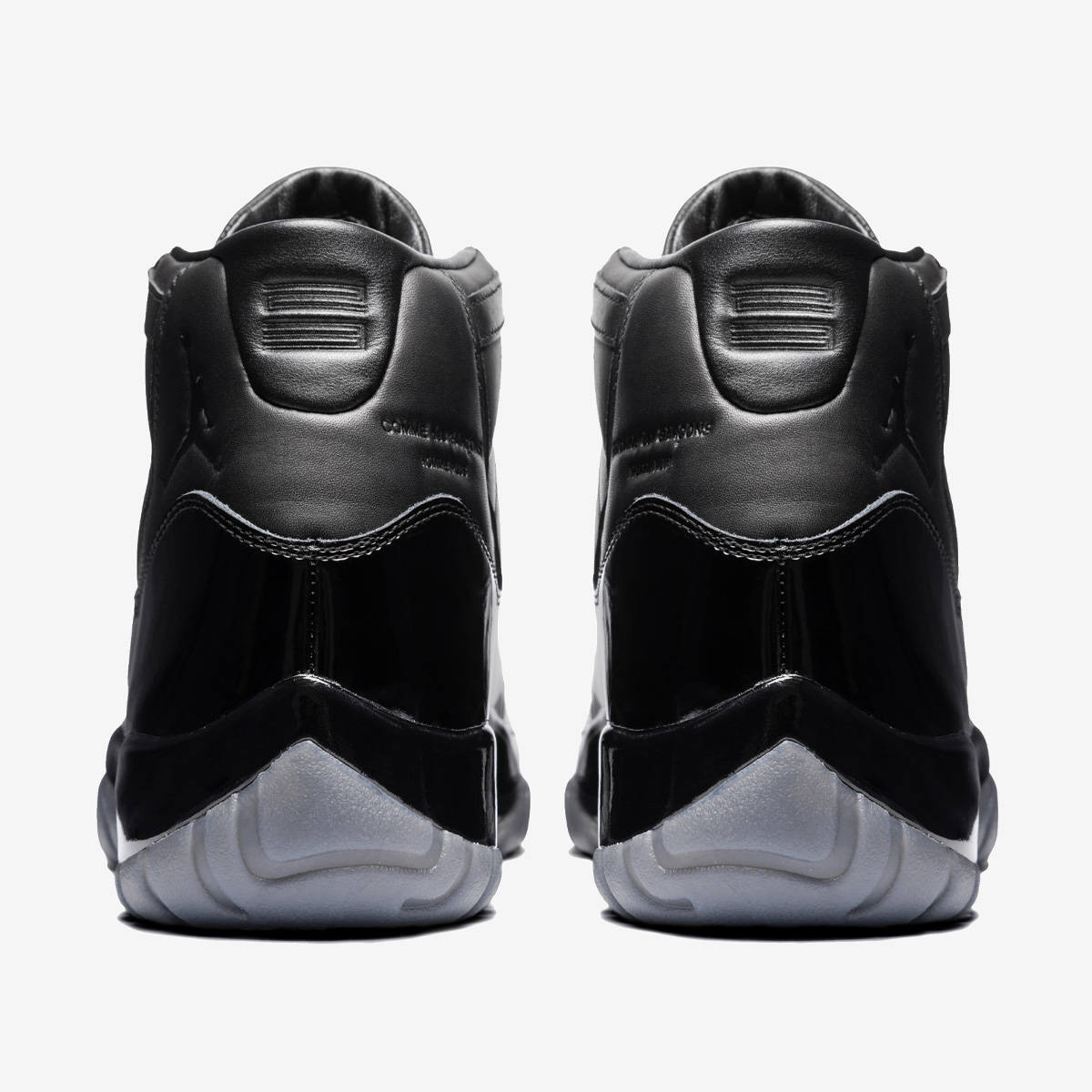 Comme des Garçons x Air Jordan 11 Black Heel