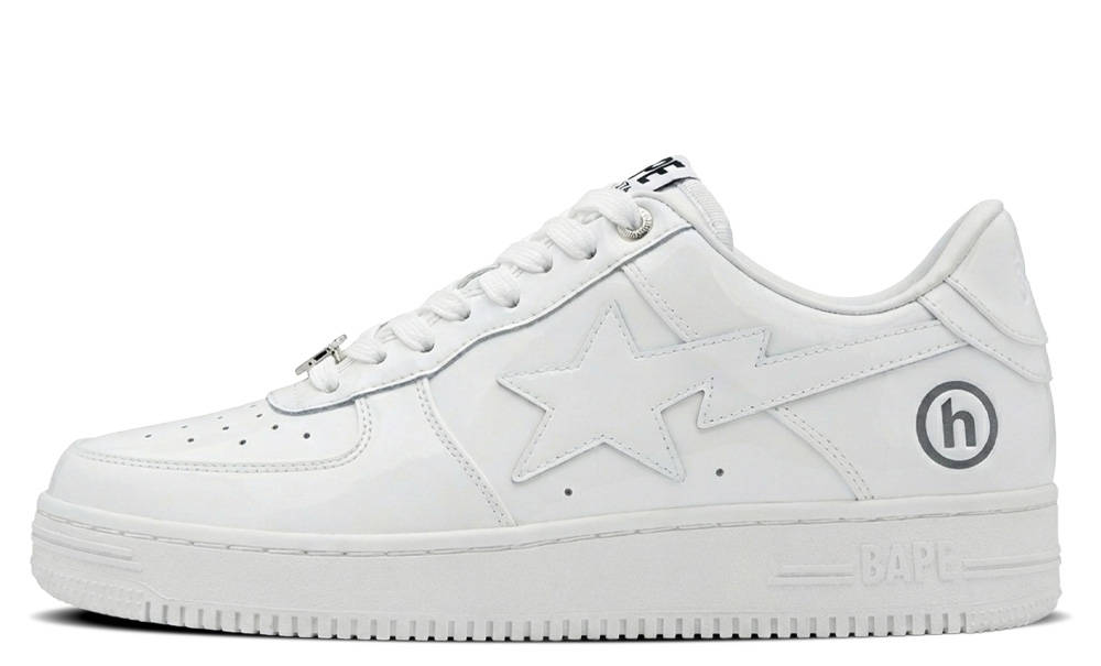Hidden NY x BAPE Sta Patent White Mockup