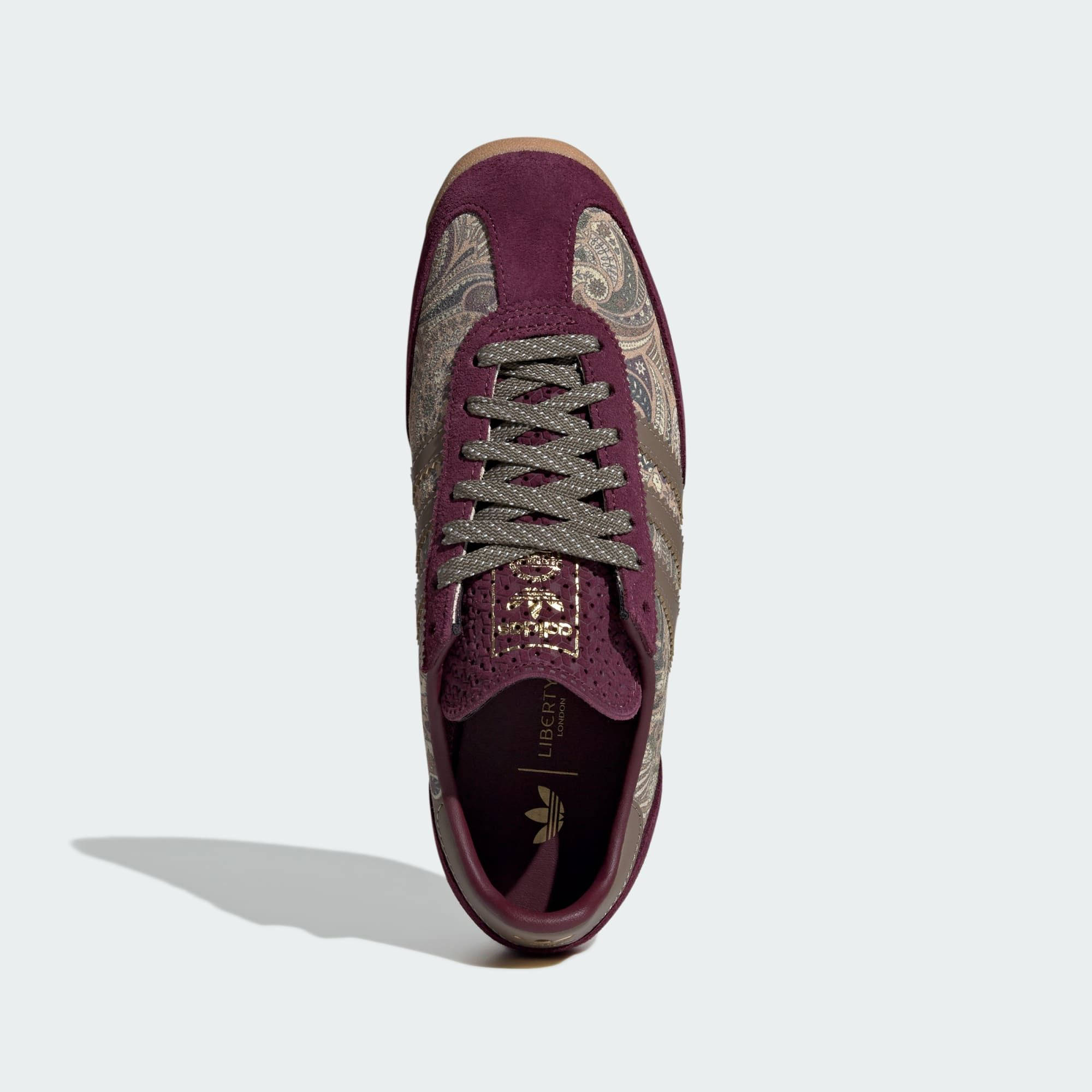 Liberty London x adidas SL 72 Maroon Olive Strata KI4804 middle