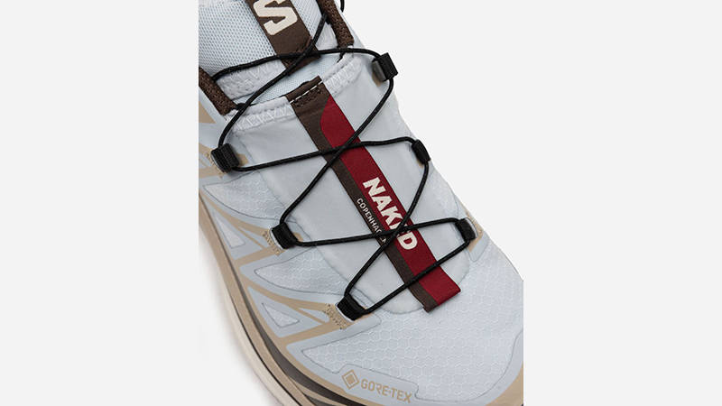 NAKED Copenhagen x Salomon XT-6 Gore-Tex Ballad Blue White Pepper tongue